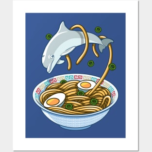 Ramen Dolphin Posters and Art